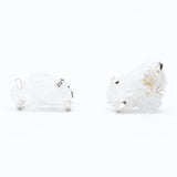 Сережки з кришталем з посрібленням onesize Sh-19