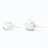 Сережки з кришталем з посрібленням onesize Sh-19