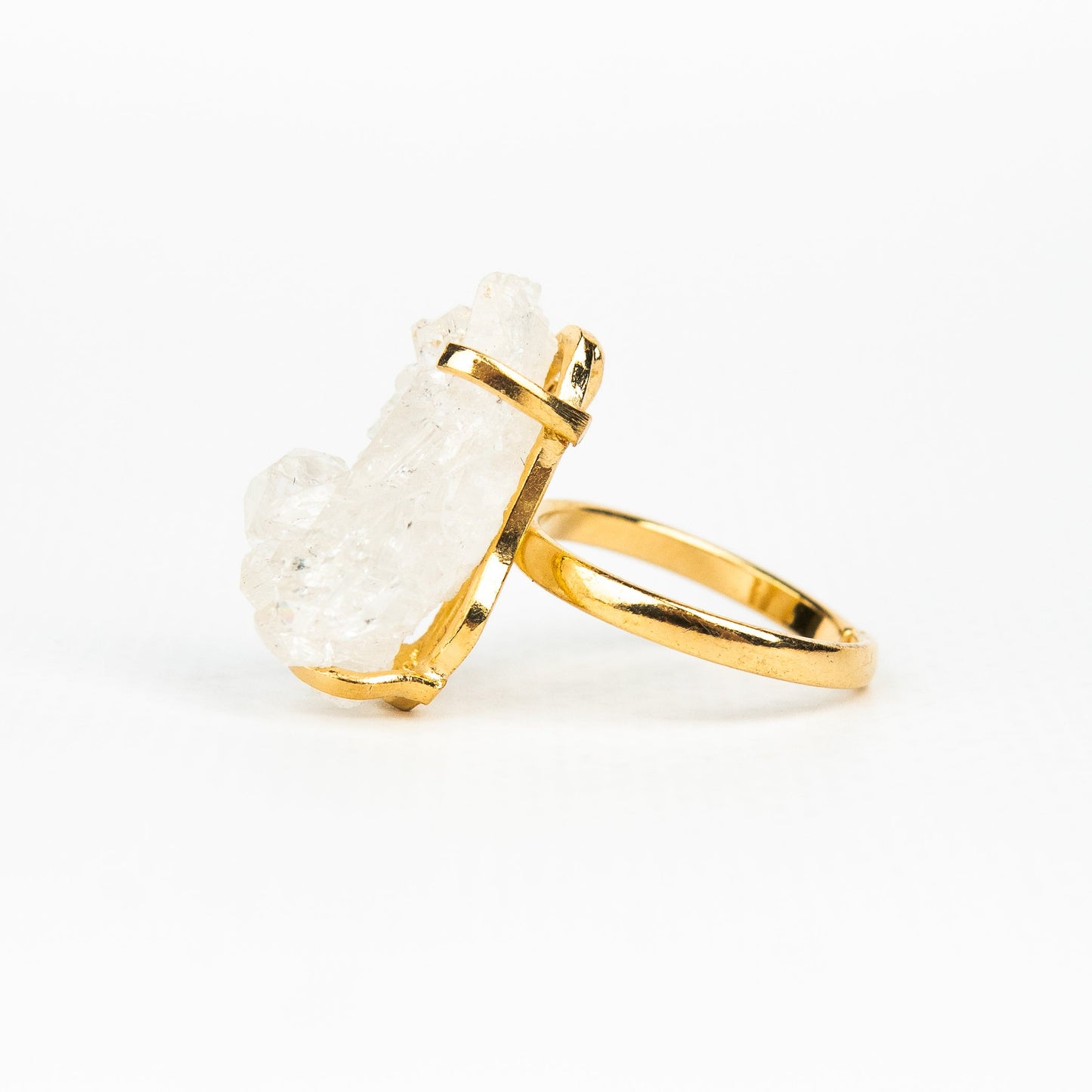 Каблучка з Кришталем з позолотою onesize Cr-8