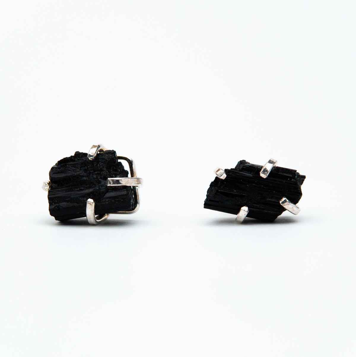 Сережки з турмаліном з посрібленням onesize Ty-6