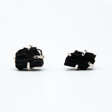 Сережки з турмаліном з посрібленням onesize Ty-6