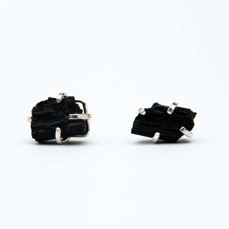 Сережки з турмаліном з посрібленням onesize Ty-6