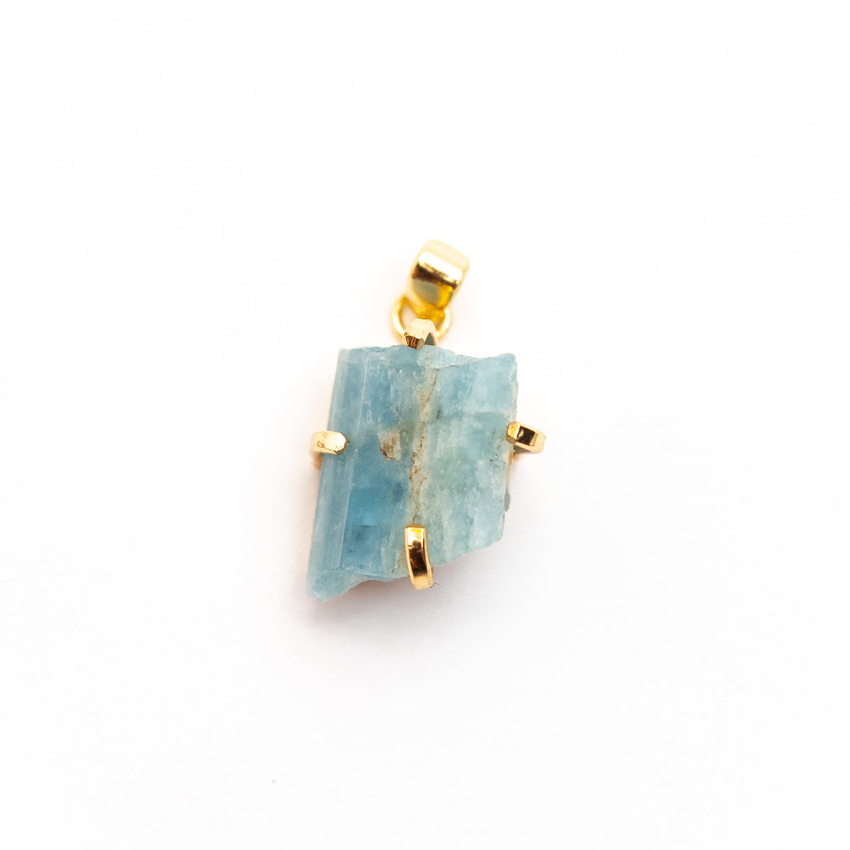 Кулон з аквамарином з позолотою onesize Aq-19