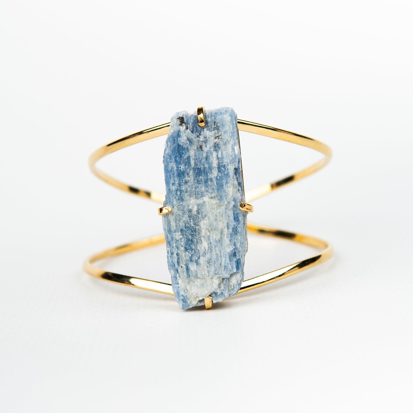 Браслет з Кіаніта з позолотою onesize K-7