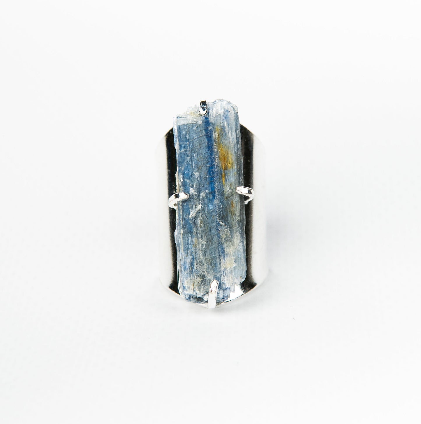 Каблучка з Кіаніта з посрібленням onesize K-7