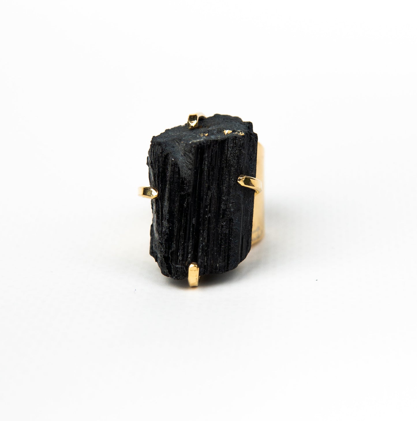 Кольцо с турмалином с позолотой onesize Tu-117