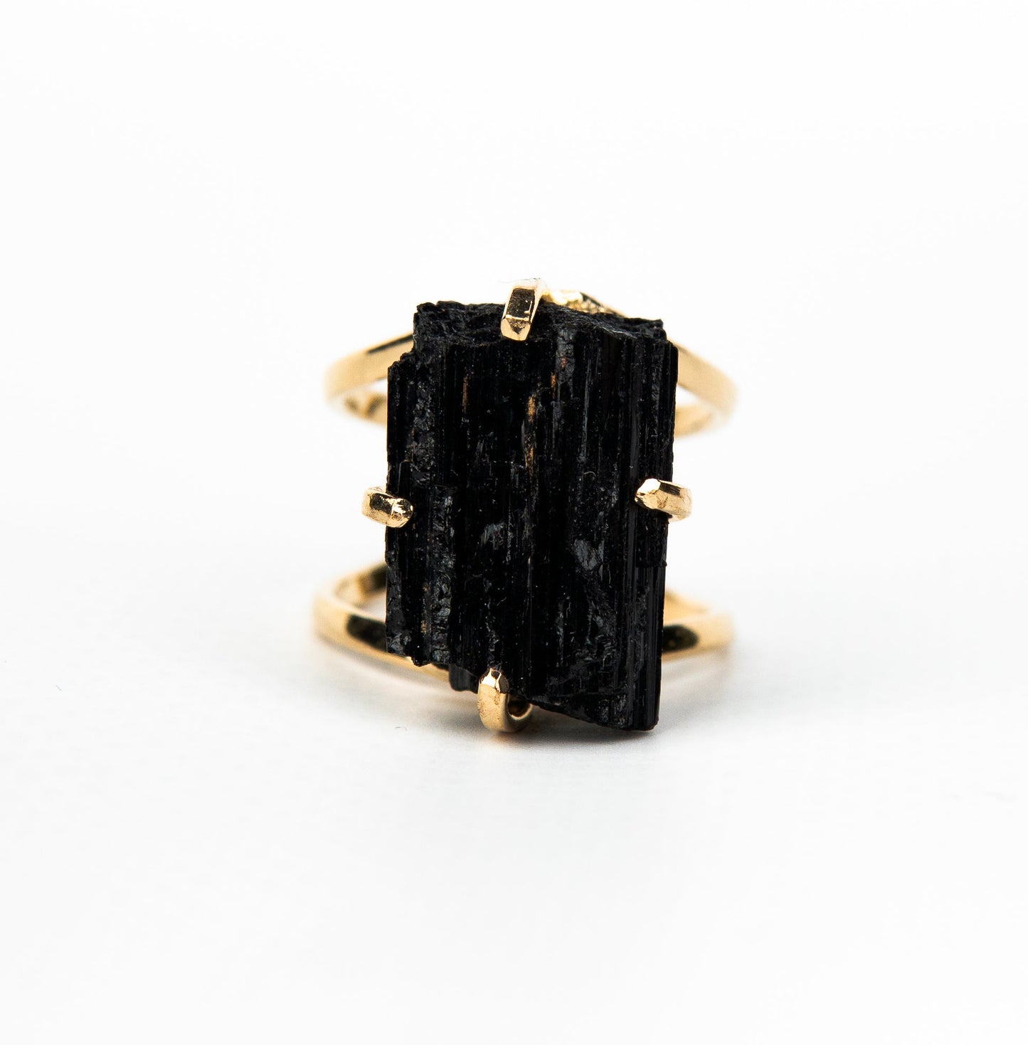 Кольцо с турмалином с позолотой onesize Tu-123