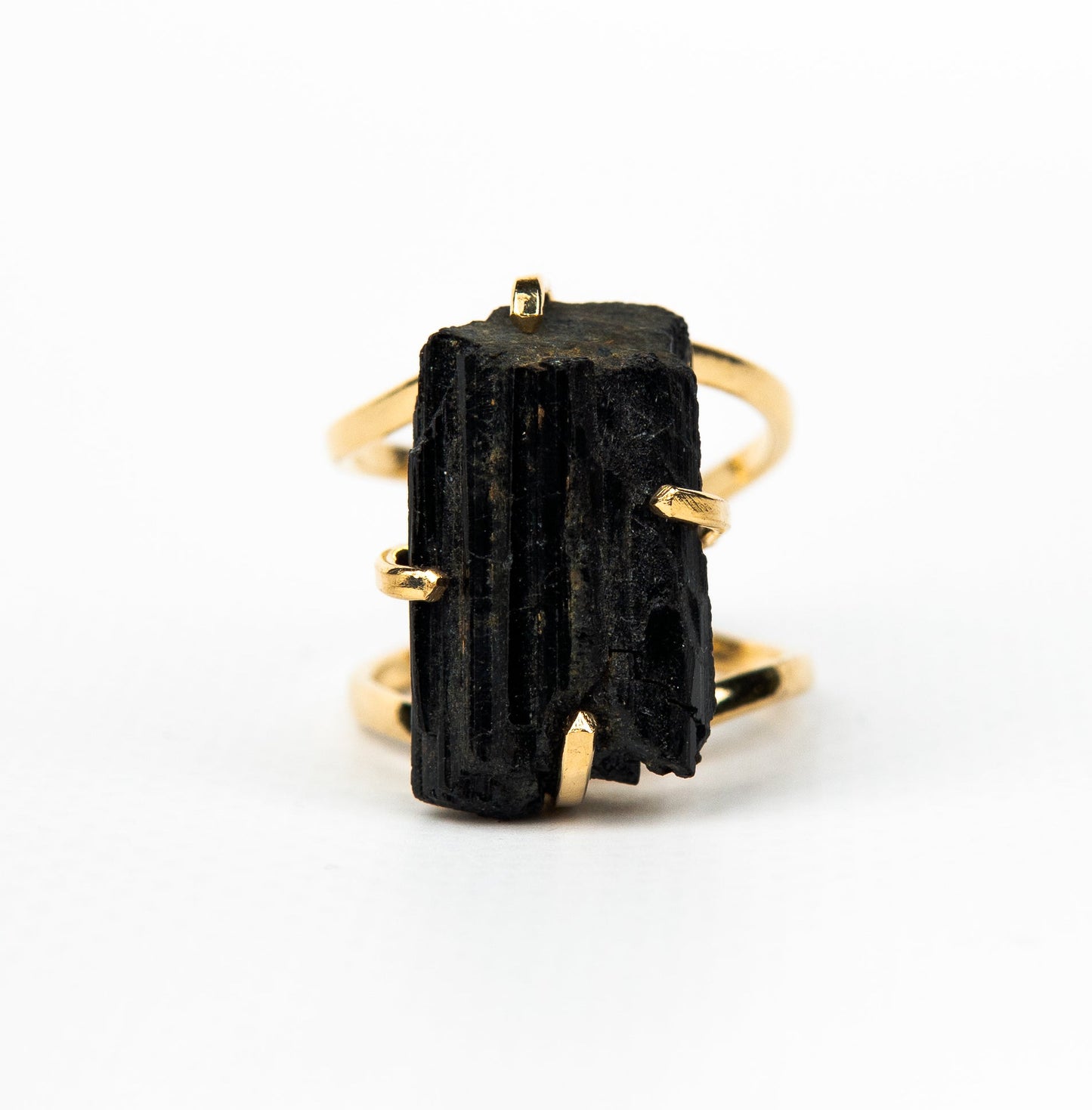 Кольцо с турмалином с позолотой onesize Tu-126