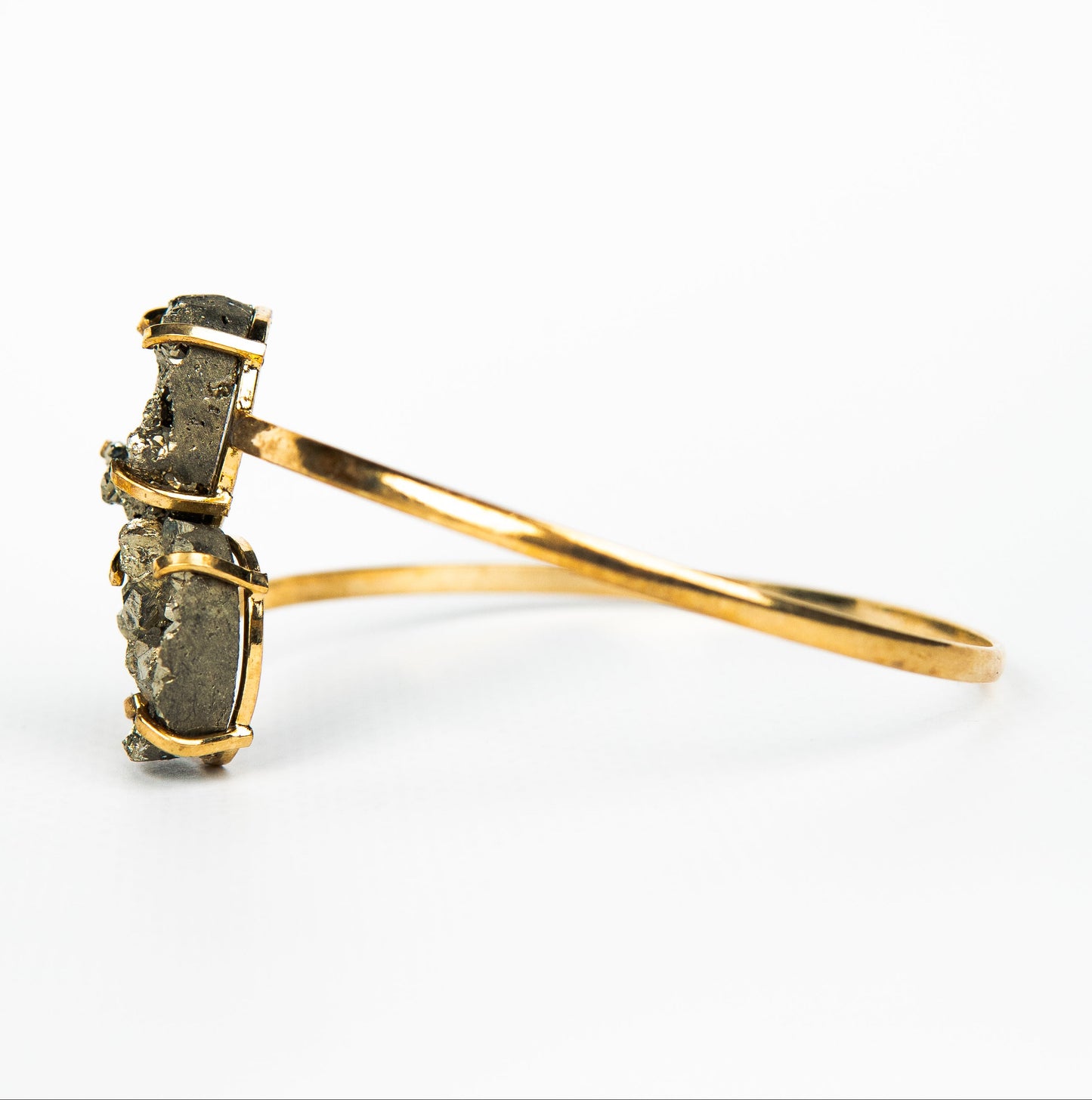 Браслет з піритом з позолотою onesize Py-211