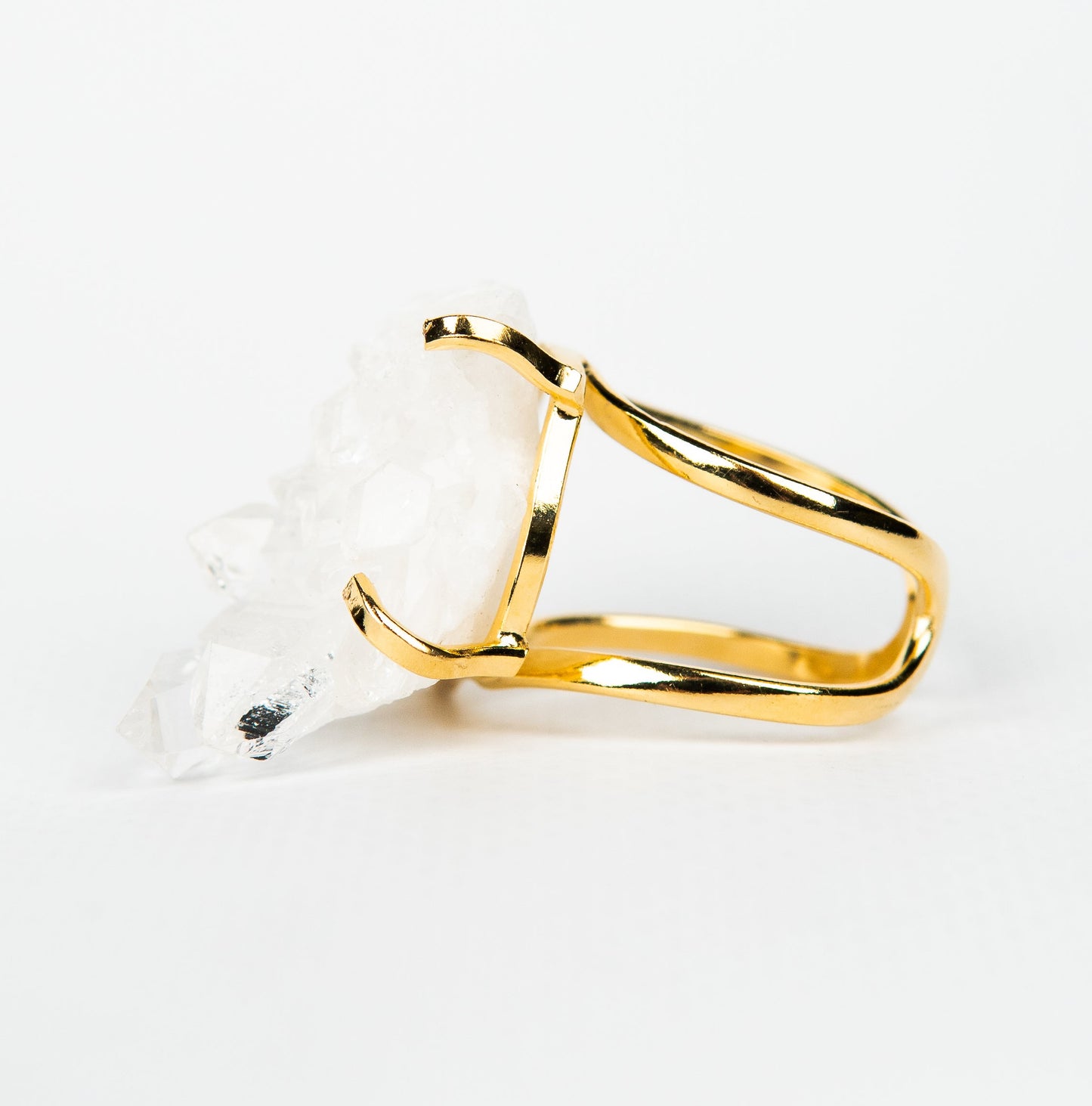 Каблучка з Кришталем з позолотою onesize Cr-16