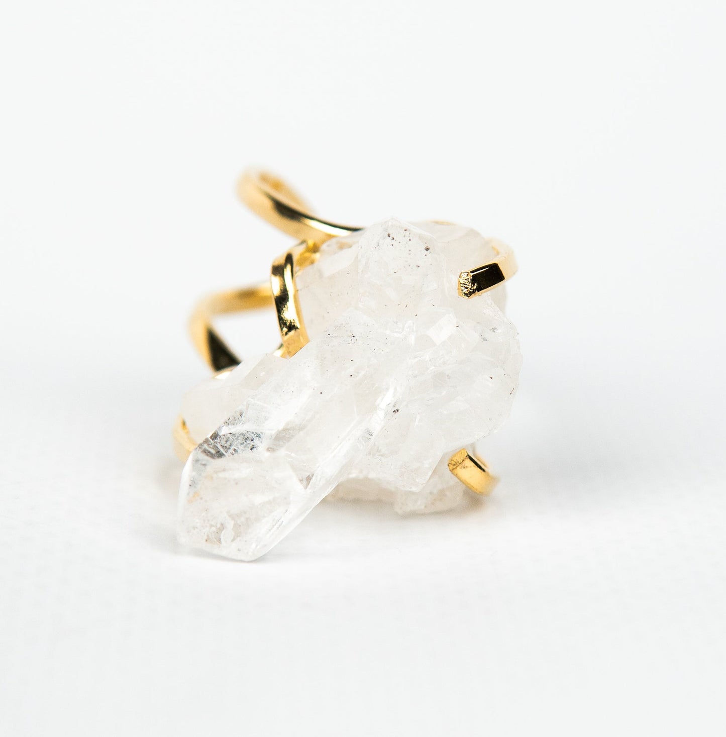 Каблучка з Кришталем з позолотою onesize Cr-19