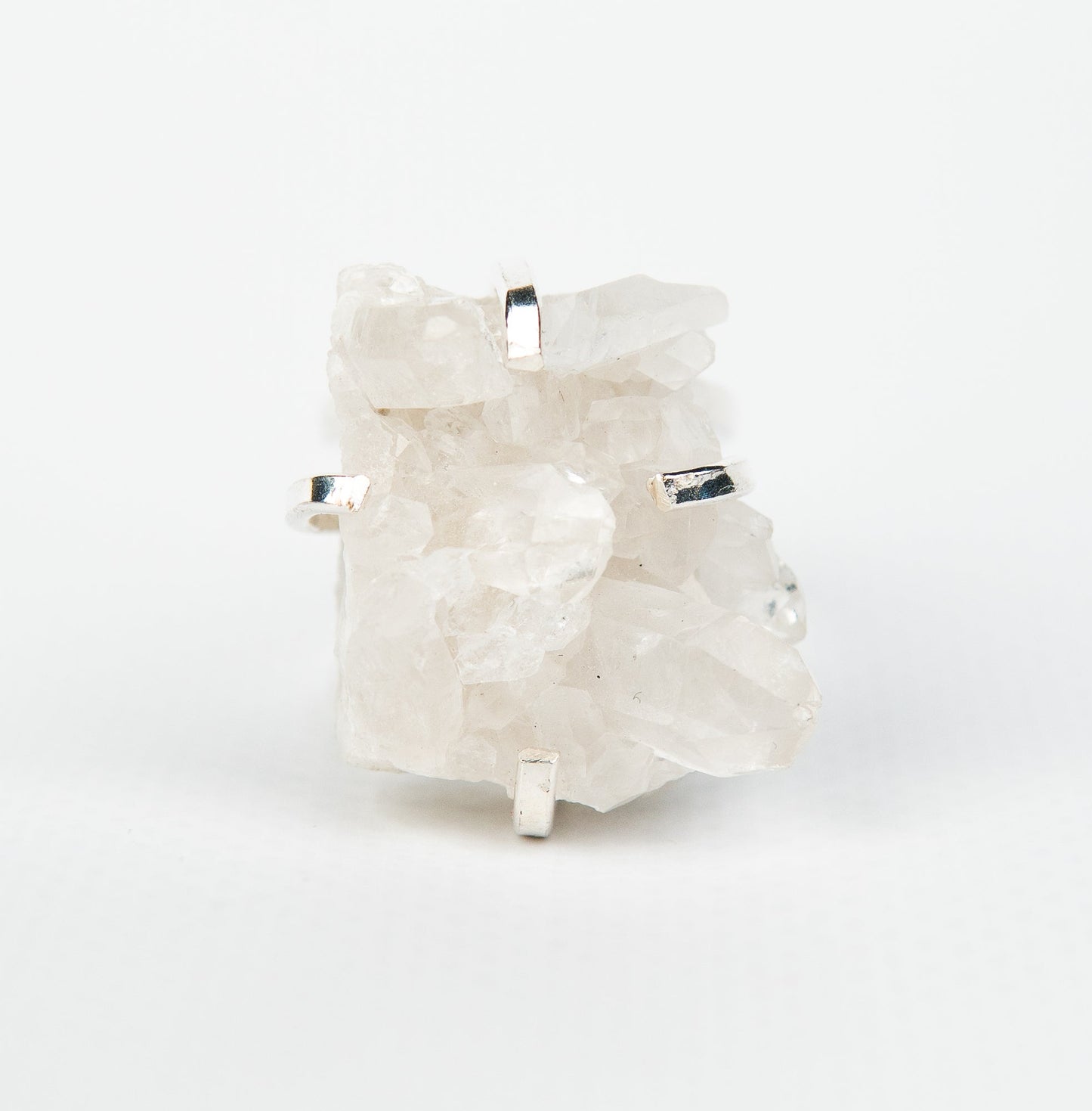 Каблучка з Кришталем з посрібленням onesize Cr-20