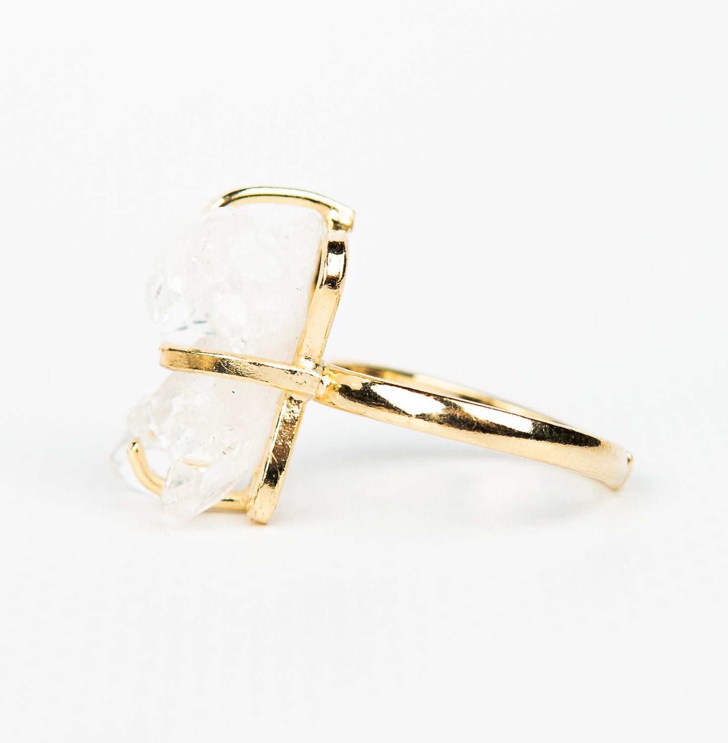 Каблучка з Кришталем з позолотою onesize Cr-23