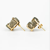 Серьги с пиритом с позолотой onesize Py-195