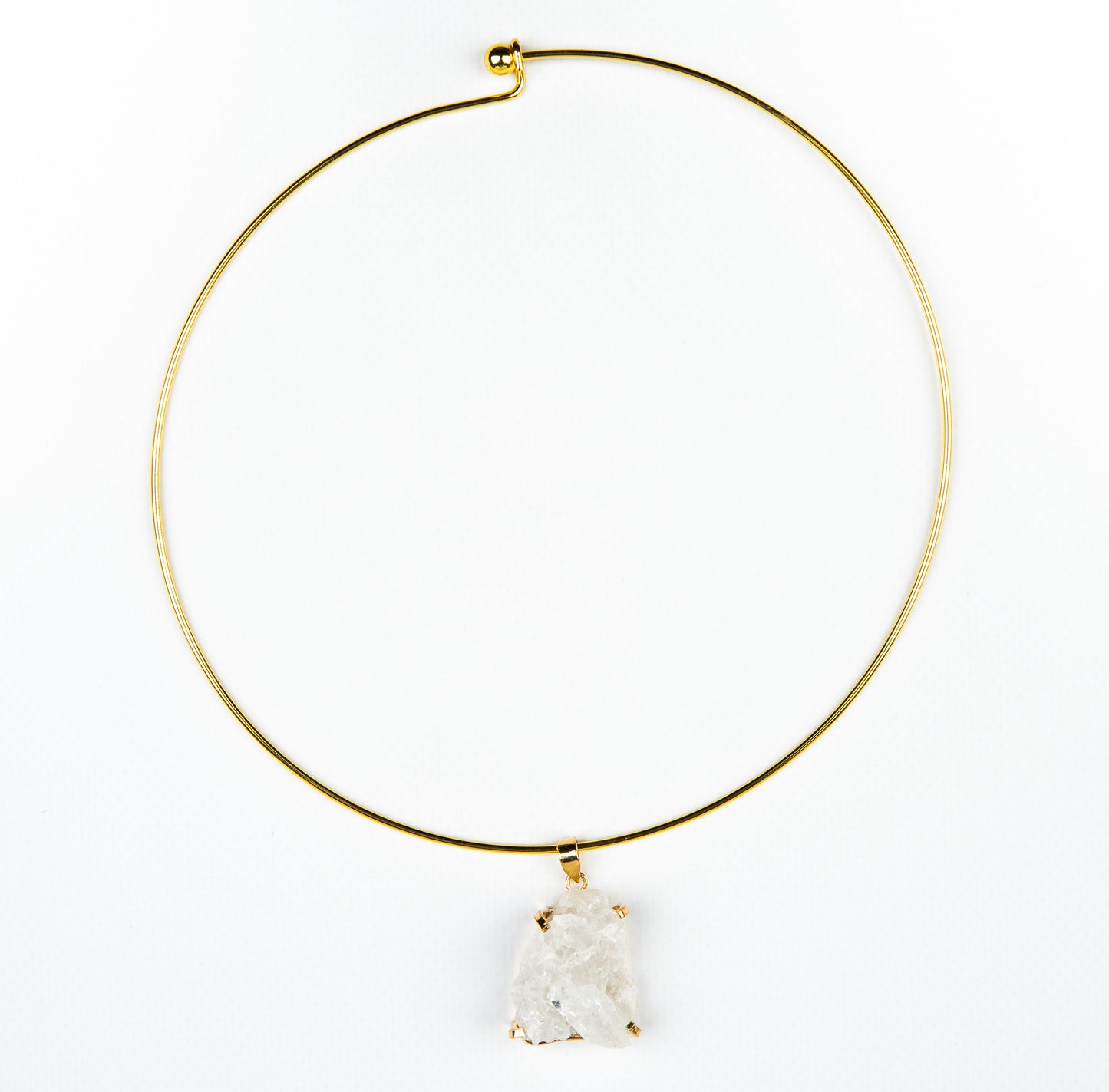 Чокер с Хрусталем и дымчатым кварцем с посеребрением onesize Cr-4