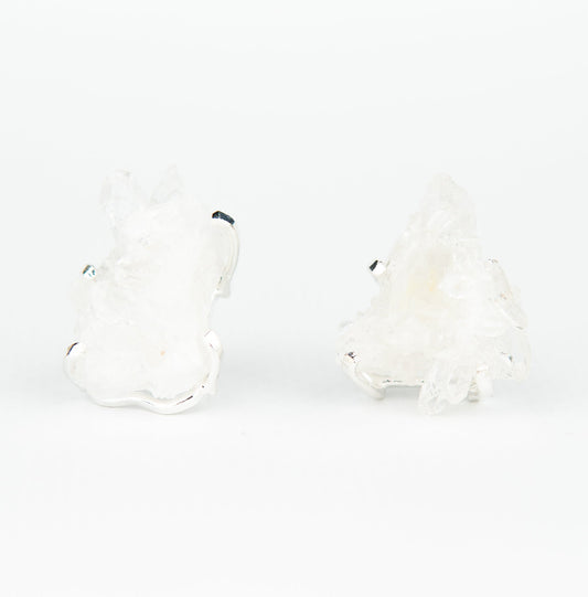 Сережки з кришталем з посрібленням onesize Sh-3