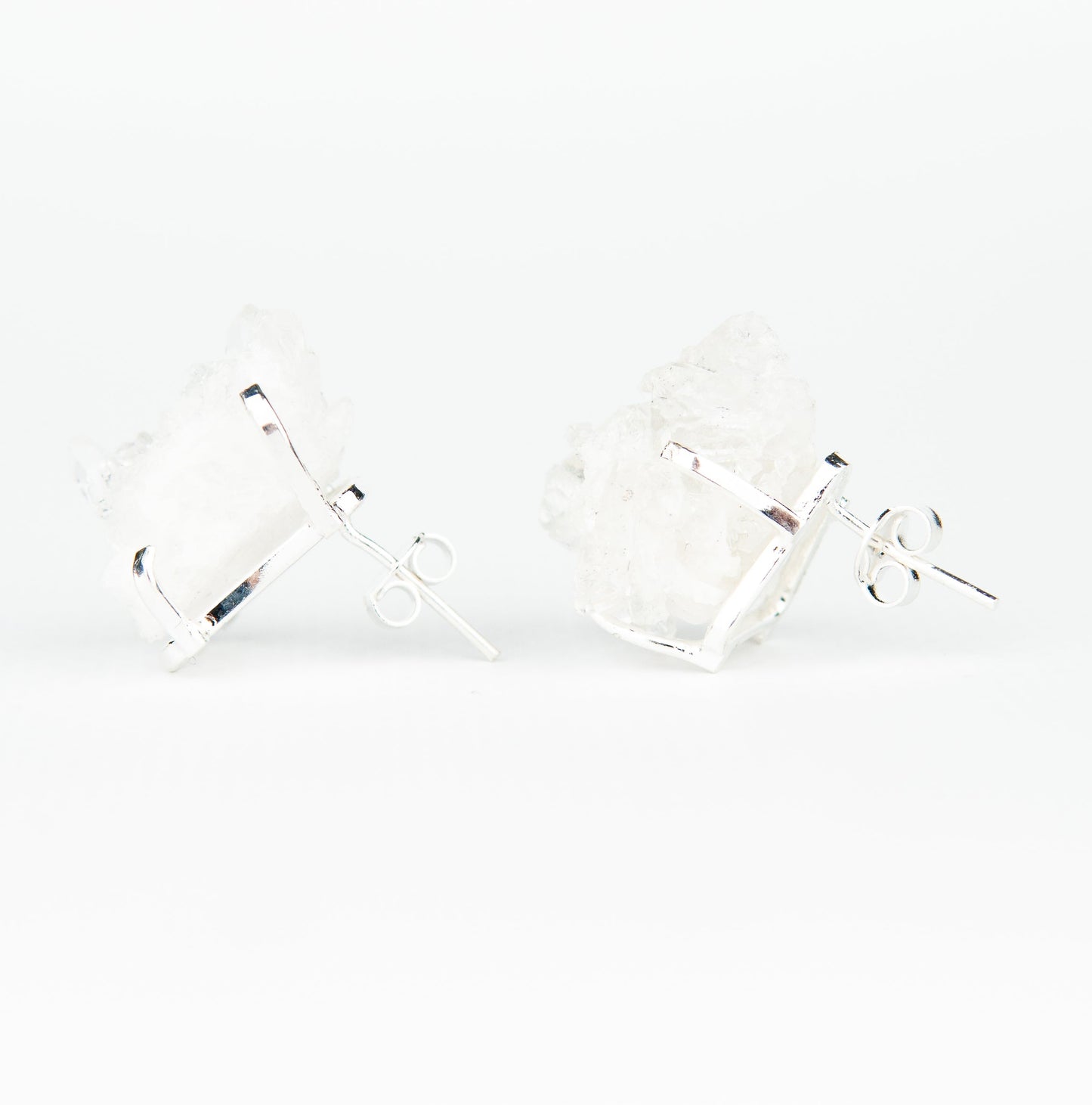 Сережки з кришталем з посрібленням onesize Sh-3