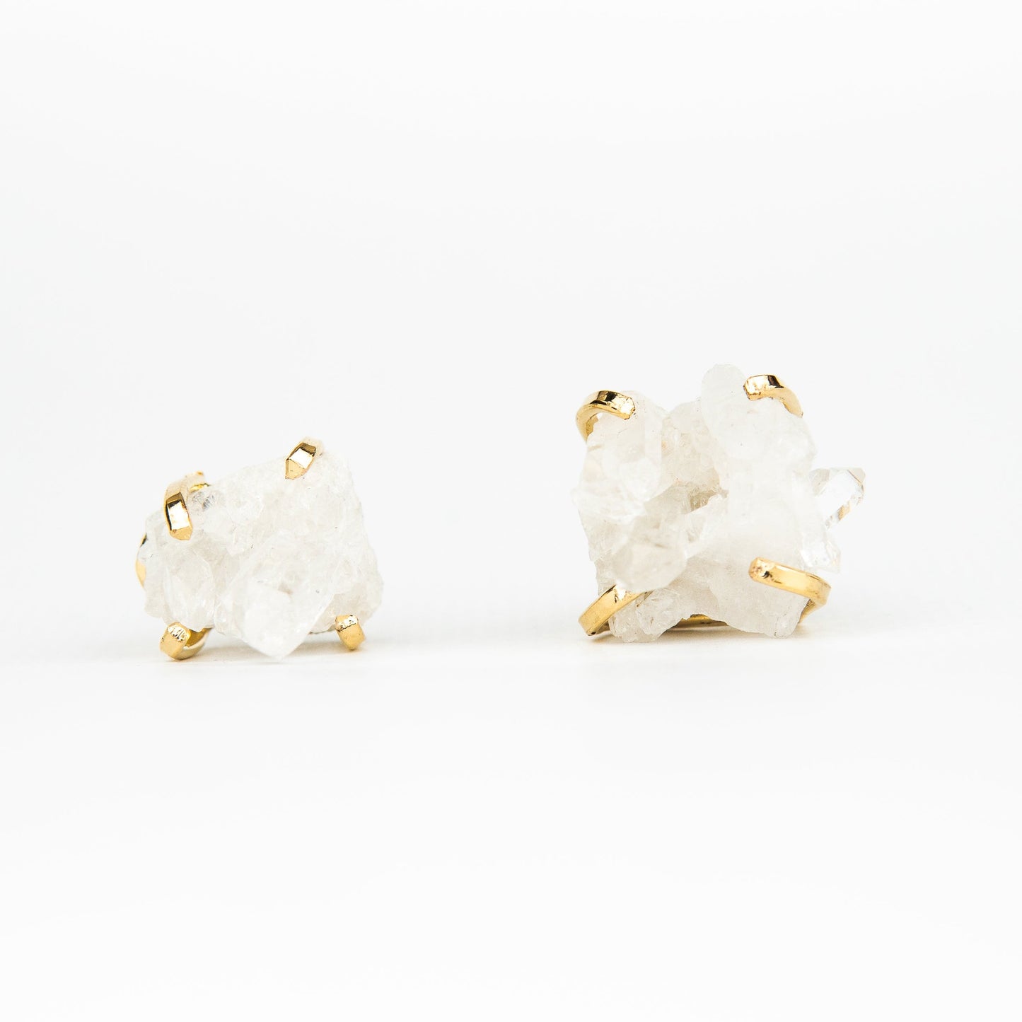 Сережки з кришталем з позолотою onesize Sh-2