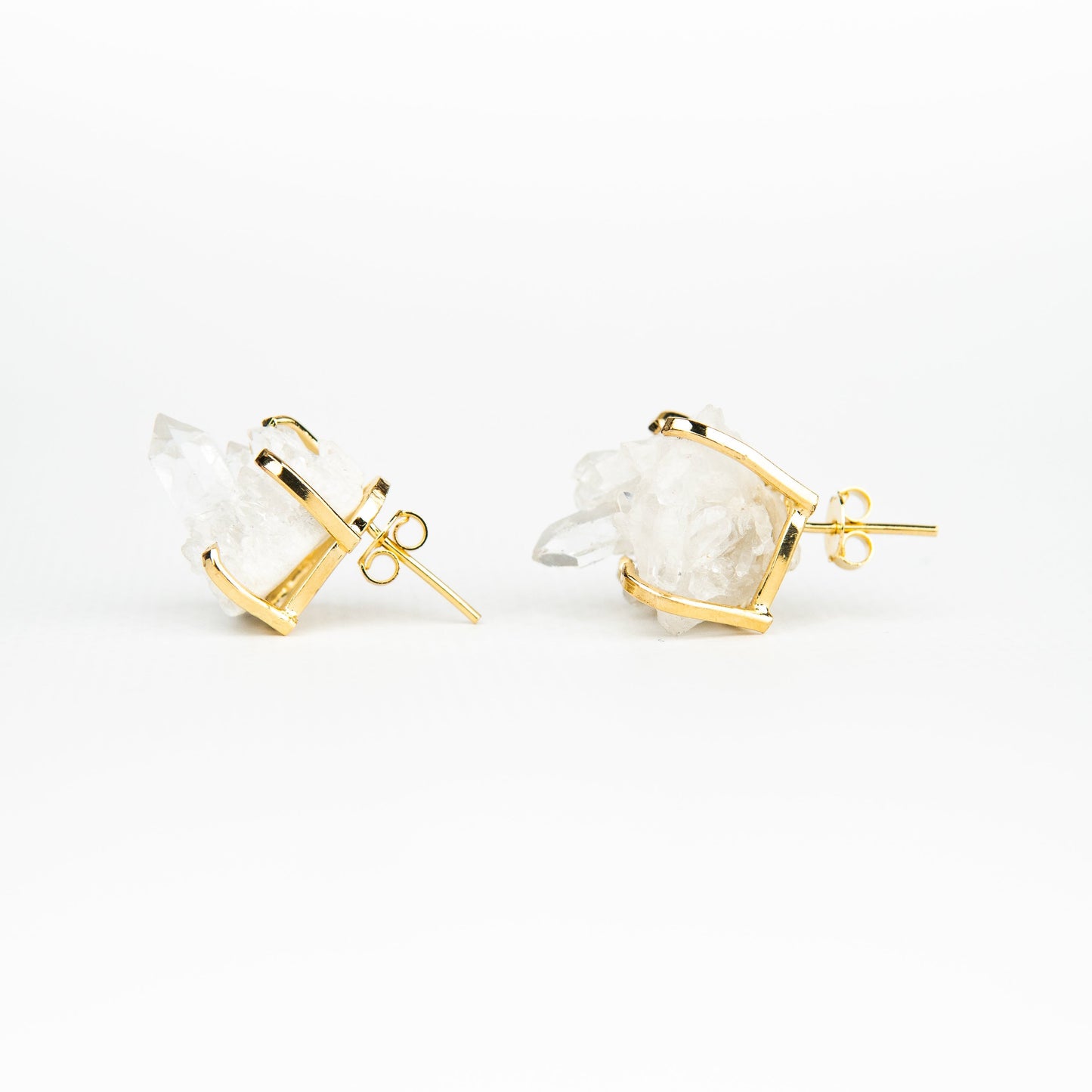 Сережки з кришталем з позолотою onesize Sh-2