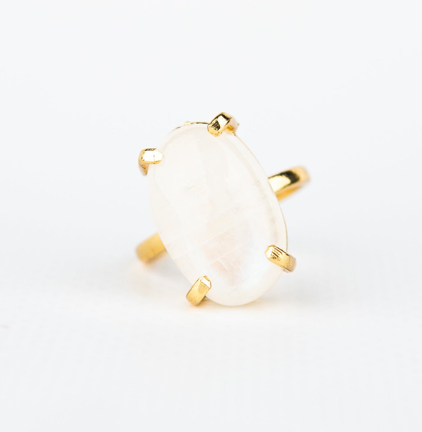 Кольцо с прозрачным Хрусталем с посеребрением onesize Cr-25