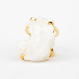 Каблучка з Кришталем з позолотою арк onesize Cr-3