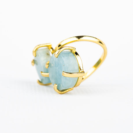 Каблучка з тролеїту з позолотою дуал onesize Tr-5