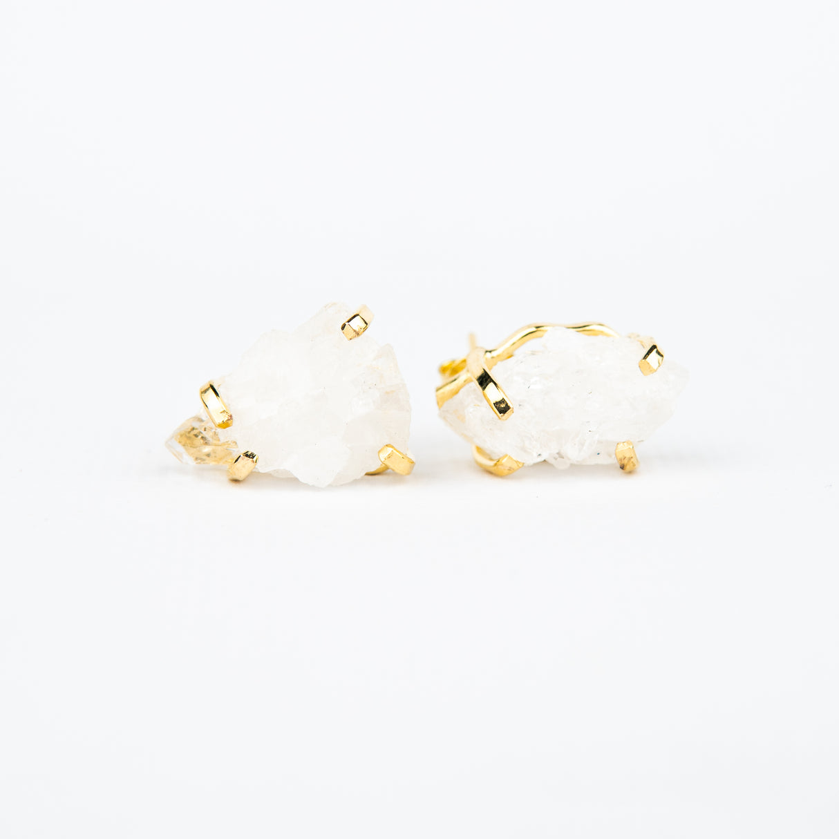 Сережки з кришталем з позолотою onesize Sh-11