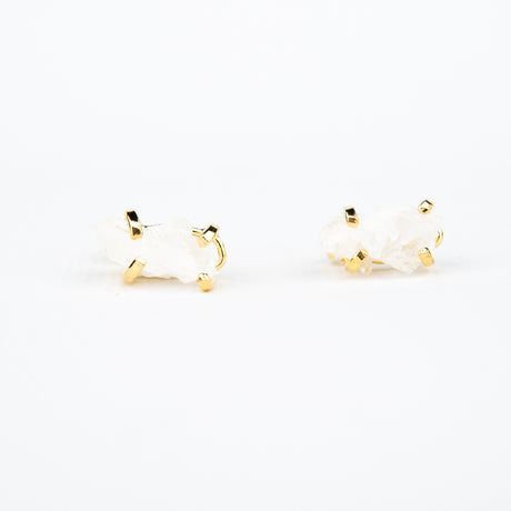 Сережки з кришталем з позолотою onesize Sh-12