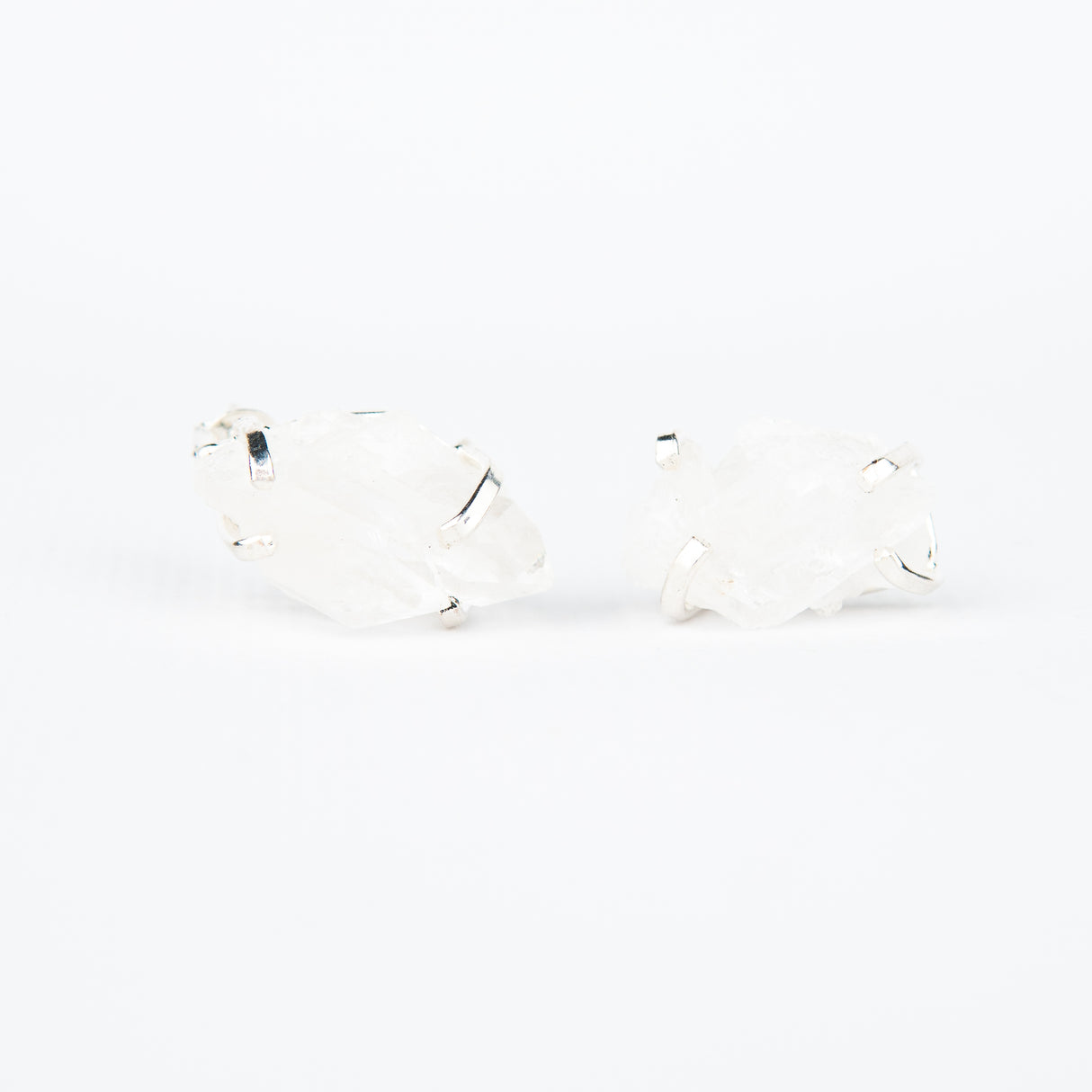 Сережки з кришталем з посрібленням onesize Sh-14