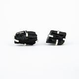 Сережки з турмаліном з посрібленням onesize Ty-1