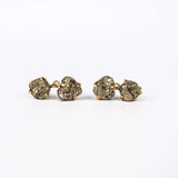 Серьги с пиритом с позолотой onesize Py-208